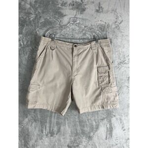 5.11 Tactical Khaki Cargo Shorts Mens 42‎ Canvas Pockets Utility Workwear Chore